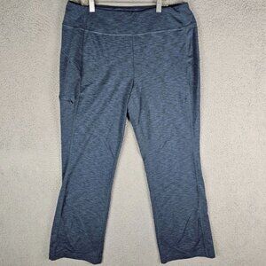 Duluth Trading NoGa Classic Bootcut Pants Navy Blue Heather Size Large x 29